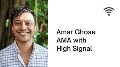 High Signal community interview: What does it mean to be a founder and run a SaaS while pursuing your passion?