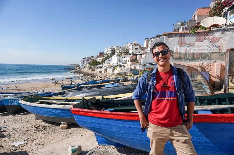 Amar traveling in Morocco, 2019